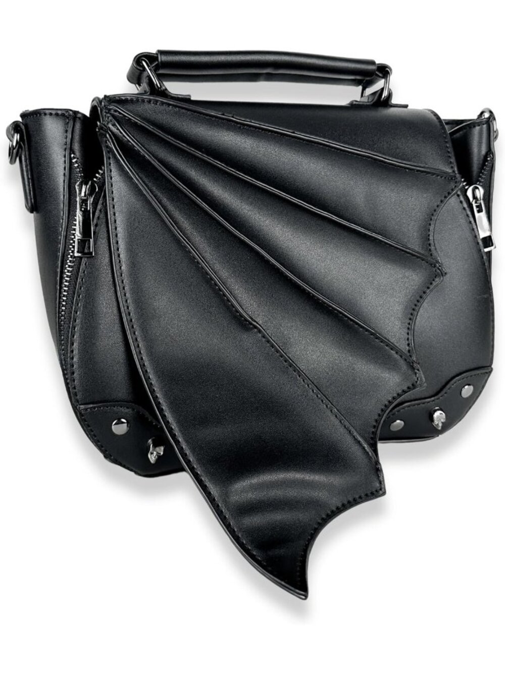 Stylish Women's Black Bat Wing Bag - Chic Gwendolyn Purse for Everyday Use